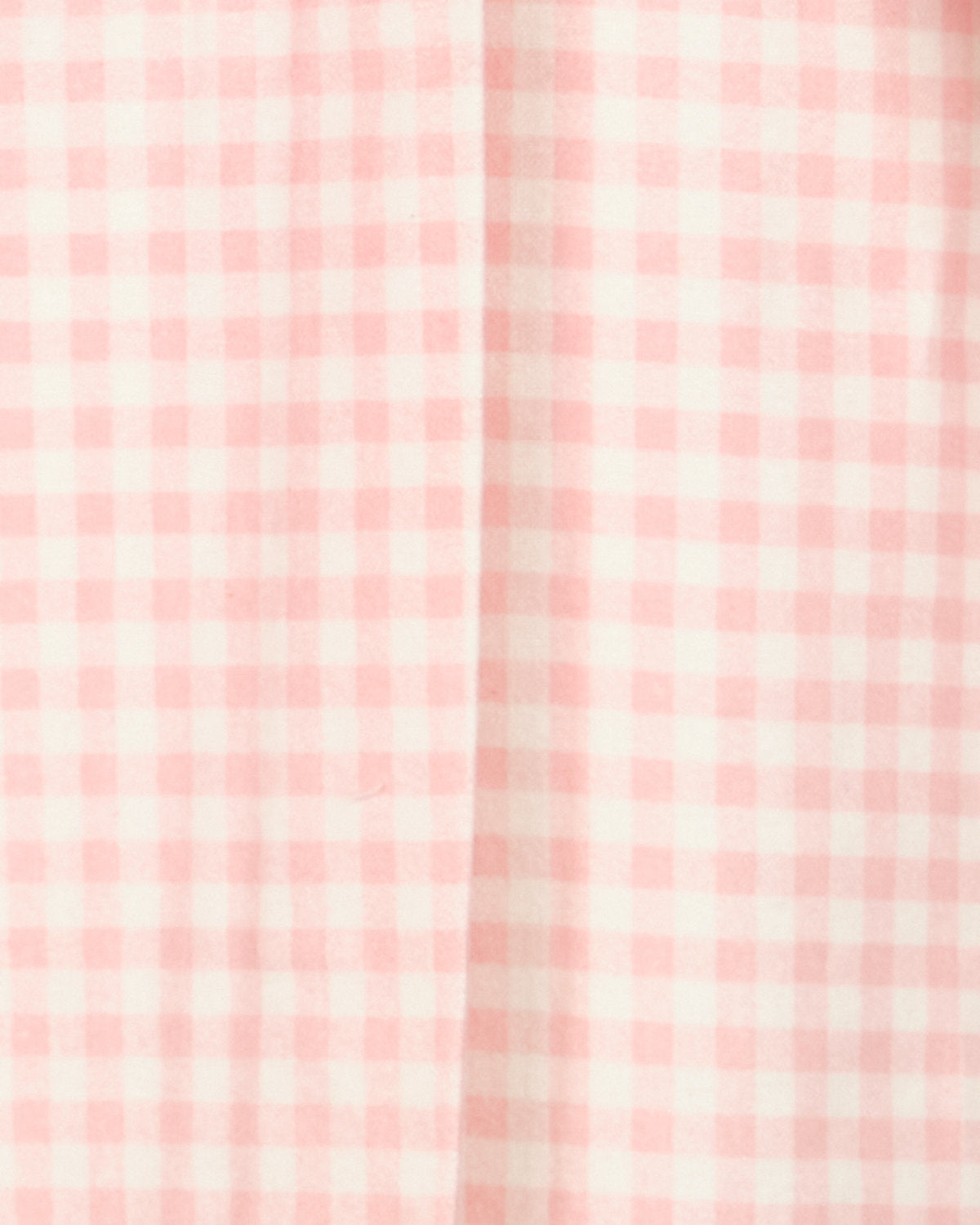 Flanel in grote roze-witte ruit van dichtbij