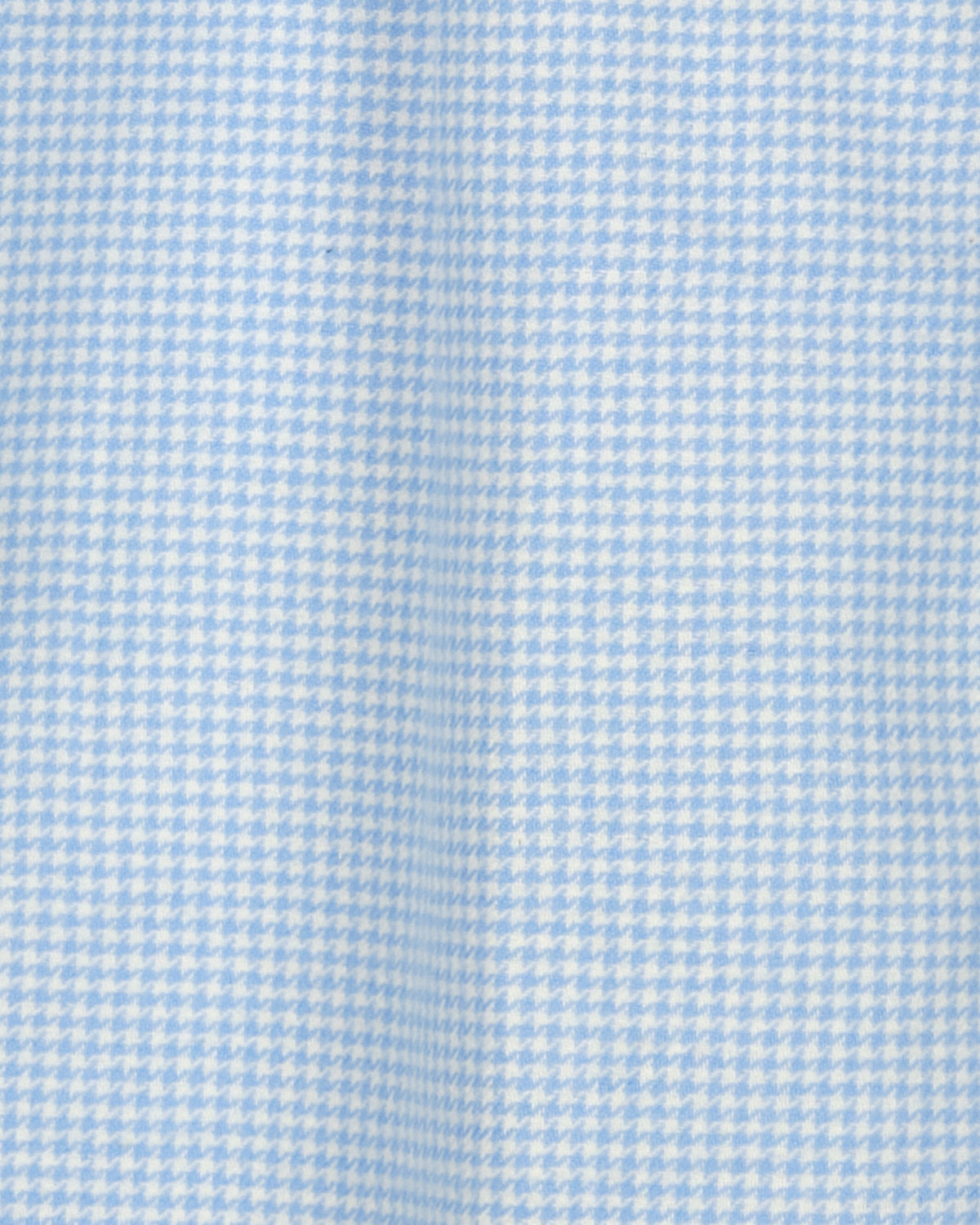 Flanel in kleine blauw-witte ruit van dichtbij