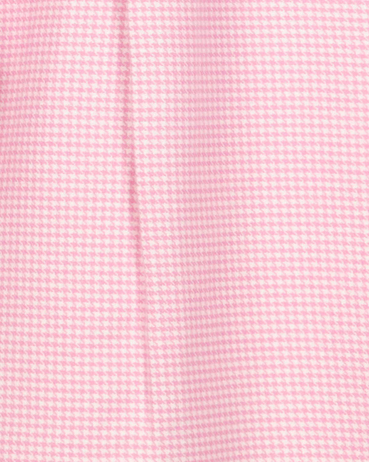 Flanel in kleine roze-witte ruit van dichtbij