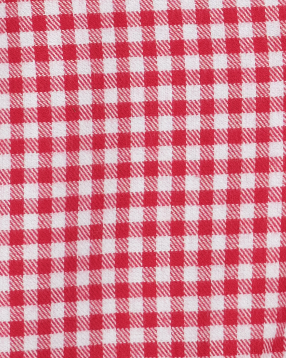 Flanel in rood-witte ruit van dichtbij