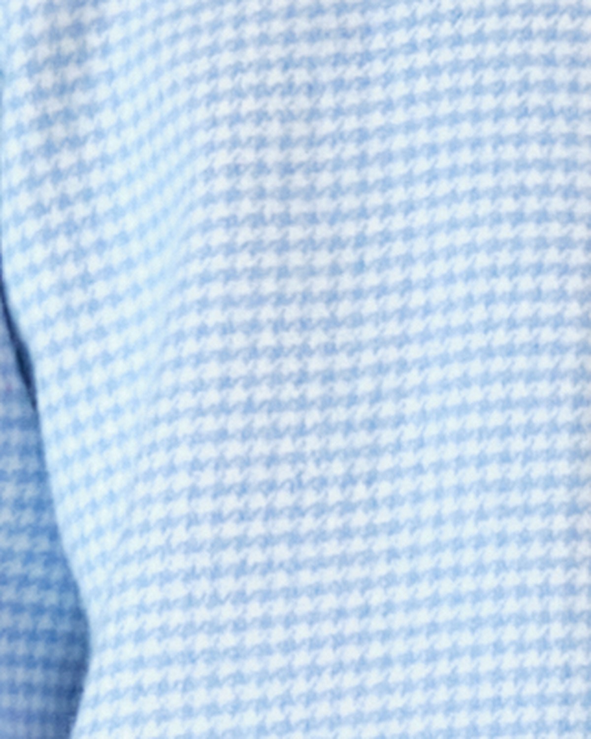 Flanel in blauw-witte ruit van dichtbij