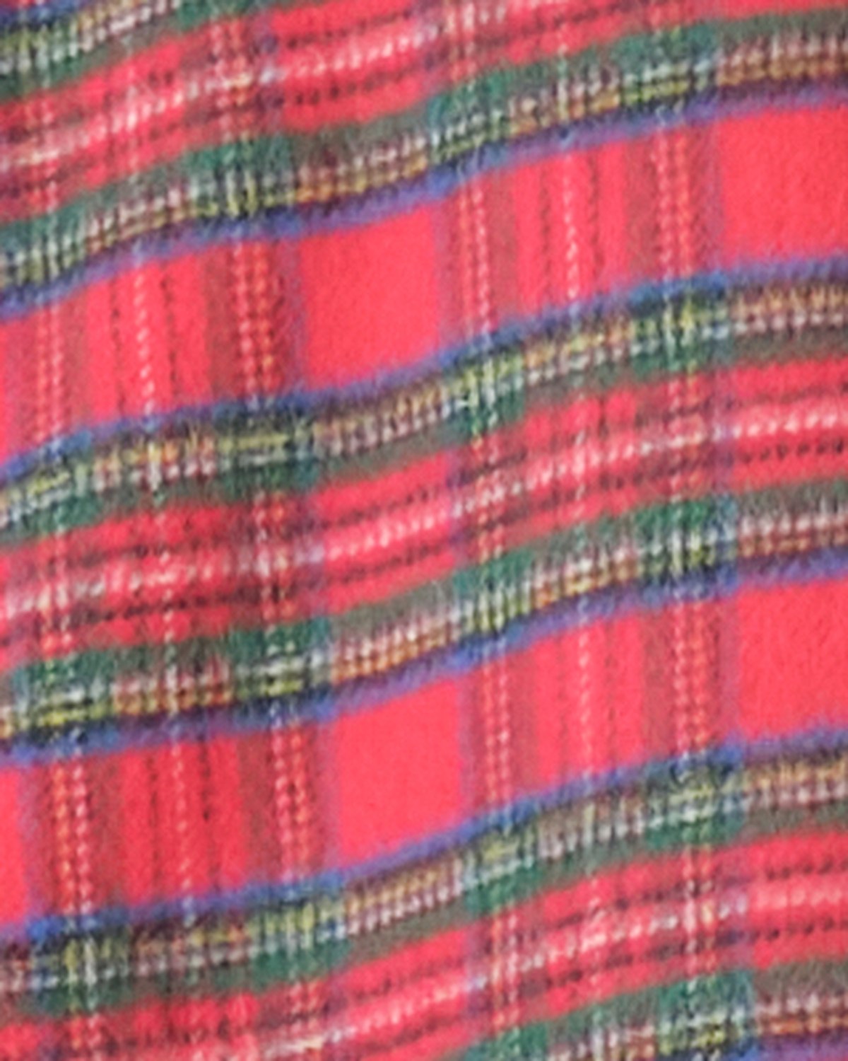 Flanel in rode ruit van dichtbij