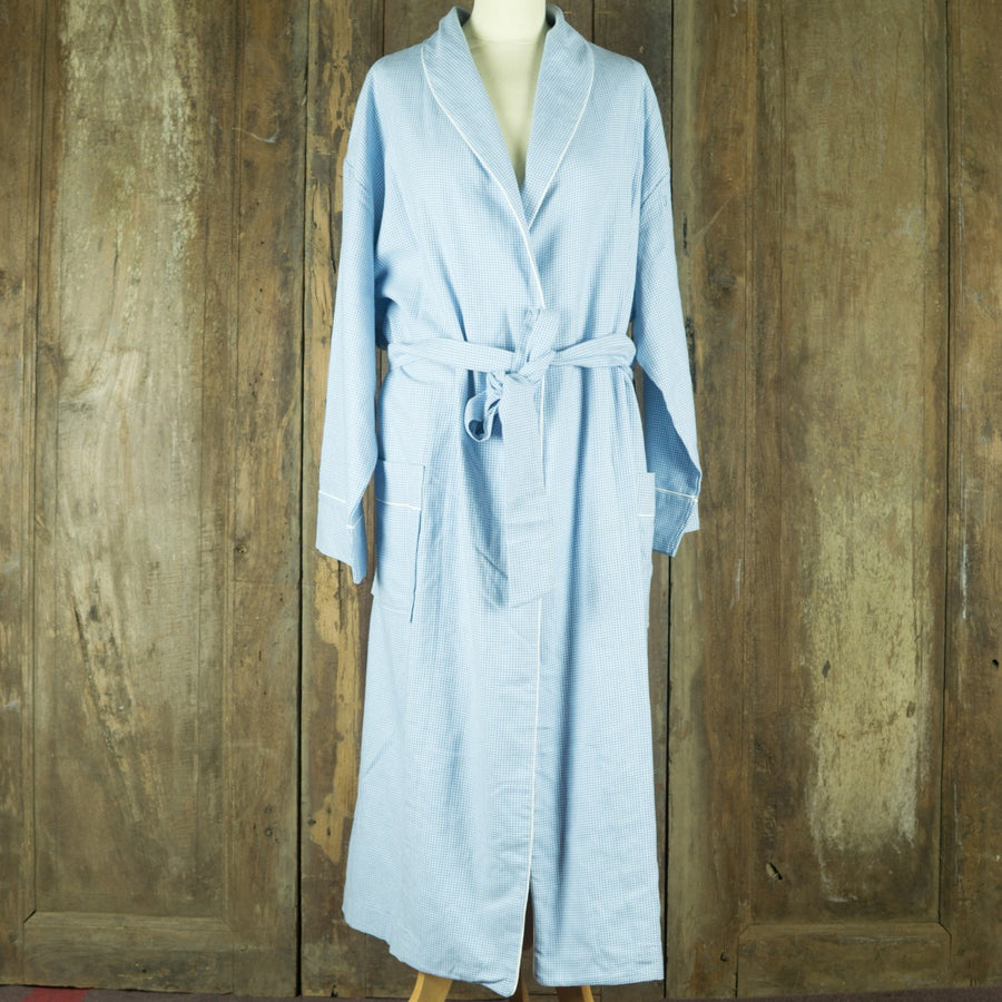 Flanellen kamerjas in blauw-witte ruit